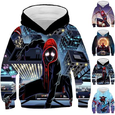 Kinder Jungen Madchen 3D Spiderman Print Hoodie Langarm Kapuzenpullover Pullover