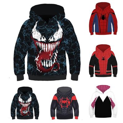 Spiderman Venom Gwen Stacy Hoodie Kind Jungen Madchen Langarm Kapuzenpullover