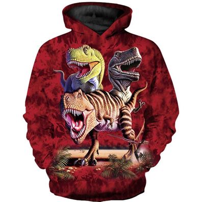 Dinosaurier Hoodie Jungen Madchen Kinder Kinder Hoody Sweatshirt Top Pullover 5-12
