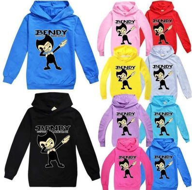 Bendy die Tintenmaschine Kinder Hoodies Kapuzenpullover Jungen Madchen Shirt Tops Neu
