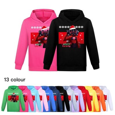 Beliebtes Skibidi Toilet Man YouTube Kapuzen-T-Shirt Pullover Kindergeschenk