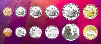 USA IndianTribes Ewiiaapaa 2014 Unc 1 Cent -1 Dollar 6995#
