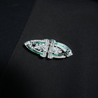 Luxury Dual Wear Jewelry | Decorative Brooch & Ear Studs | Versatile and Eye-Catching