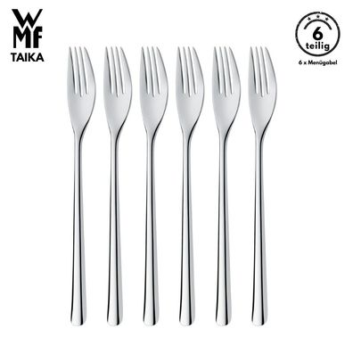WMF Besteck Gabel Set TAIKA B-Ware 6-tlg, Cromargan®, Menügabel, Tafelgabeln