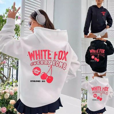 Damen Madchen Cherry Fox Boutique Winter Hoodies Casual Sweatshirts Top ubergrobe
