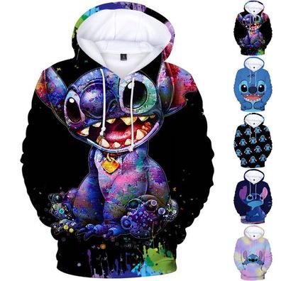 Kinder Lilo und Stitch Hoodies Jungen Madchen Langarm Sweatshirt Kapuzenpullover