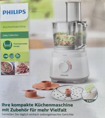 Philips Küchenmaschine Food Processor HR7310/00 All in one