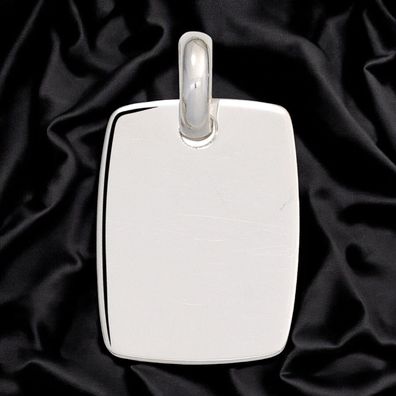 NEU & CHIC . OVP . Anhänger Gravur Gravurplatte 925 Sterling Silber rhodiniert