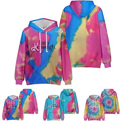 Erwachsene Barbie Movie I Am Kenough Hoodie Pullover mit Kapuze SweatshirtÂ´