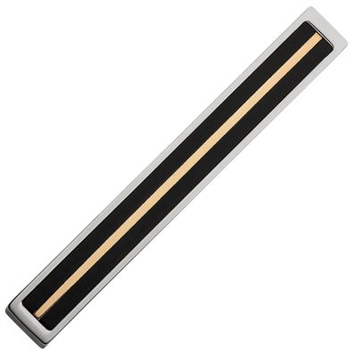 NEU & CHIC . OVP . Krawattenklammer Edelstahl bicolor vergoldet