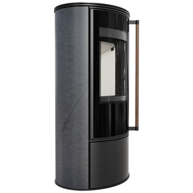 KRATKI ERIK Ø150 5,5 kW Keramikofen Grafite SATIN Stahldeckel Jatoba Griff