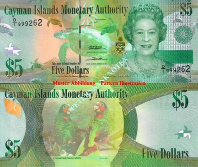 CAYMAN INSELN / CAYMAN Islands 5 DOLLAR 2010 Unc P. 39a 61200#