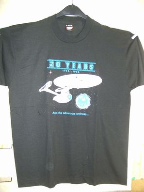 Vintage T-Shirt: Star Trek 20 Years (black) (M) (USA, 1988)