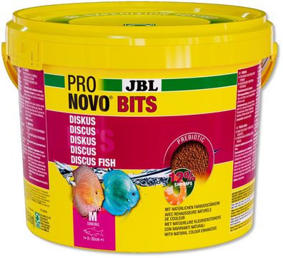 JBL ProNovo Bits Grano M 5,5 Liter Diskusfutter Futter für Diskusfische 3-10cm
