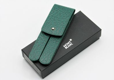 Montblanc Lederetui für 2 Schreibgeräte / Dunkelgrün / Id.: 46101 / Selten / NEU