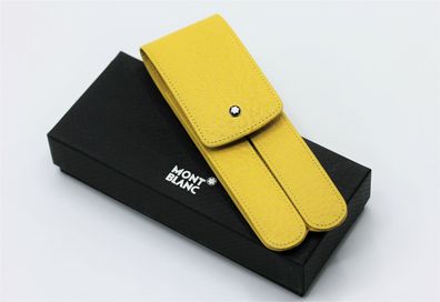 Montblanc Meisterstück 2er Lederetui / Gelb / Id.: 46101 / Selten / NEU