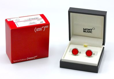 Montblanc RED Manschettenknöpfe / Cufflinks / / / /cial Edition/ Id 118880 / NEU