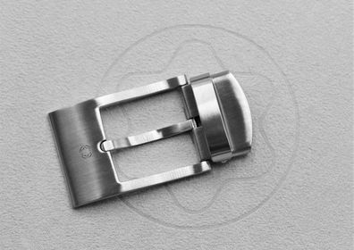 Montblanc Gürtelschnalle / Edelstahl poliert / mattgebürstet / NEU