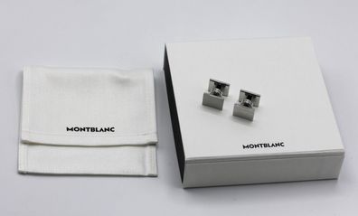 Montblanc Manschettenknöpfe / Rectangular Checkered Pattern / Id 116633 / NEU