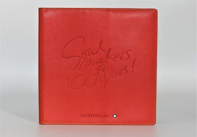 Montblanc Diaries & Notes 100 years Leder Mappe / Agenda / Notizblock/ Rot / TOP
