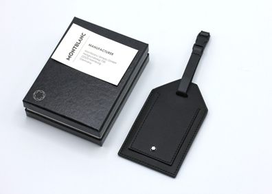 Montblanc Koffer Anhänger aus Leder / Gepäckanhänger / Neu