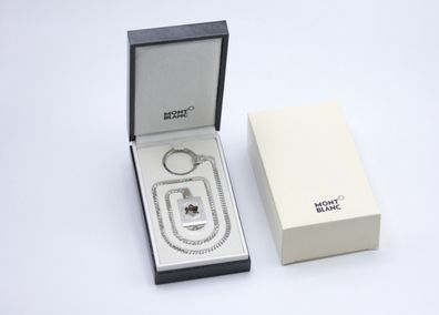 Montblanc Gürtel-Schlüsselringkette / 925 Sterlingsilber / Id 38442 / NEU / OVP