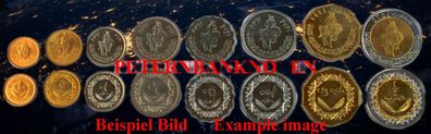 LYBIEN / LIBYA KMS. 1979-2004 Unc 8 Münzen 61256#