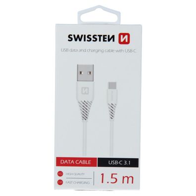 Swissten Basic Universal Quick Charge USB-C Daten- und Ladekabel 1,5 m