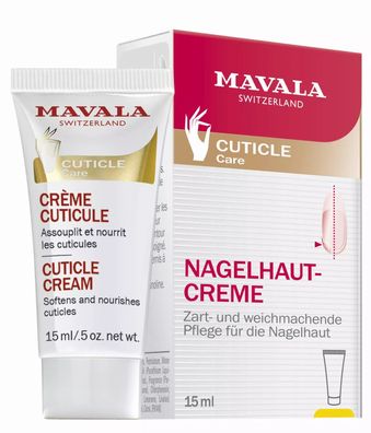 MAVALA - Nagelhautpflegecreme Zart- und weichmachende Pflege für die Nagelhaut 15 ml