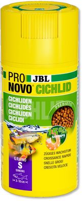 JBL ProNovo Cichlid Grano S 100ml Futter für kleine Buntbarsche von 3-10 cm