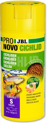 JBL ProNovo Cichlid Grano S 250ml Futter für kleine Buntbarsche von 3-10 cm