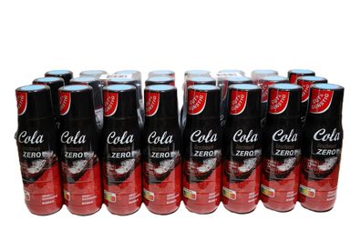 24 Flaschen Gut & Günstig Getränkesirup Cola Zero Sirup Konzentrat Sprudler 500ml