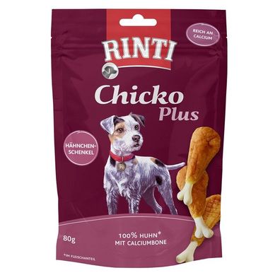 Rinti Chicko Plus Hähnchenschenkel mit Calciumbone 12 x 80g