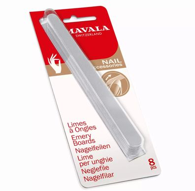 MAVALA - Sandblattfeile ( 8 Stück) - Nagelfeile aus flexiblem Holz