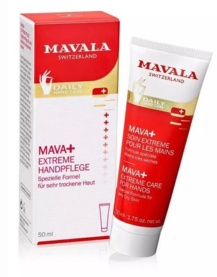 MAVALA - MAVA+ - Handcreme für extreme, sehr trockene, strapazierte Hände - 50 ml