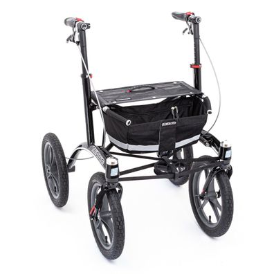 Rollator Trionic Walker 14er Gr. M/L schwarz/schwarz/grau oder grün/schwarz/rot