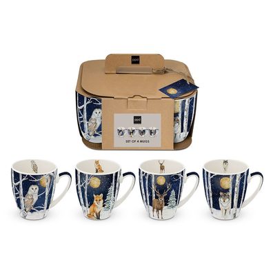 ppd - Trend Tasse - Winter Animals 4er Set Tassen