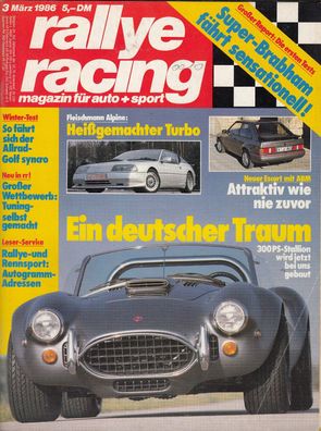 rallye racing 3 / 1986, Stallion, Ford Escort, Alpine, Golf syncro, Rallye Monte
