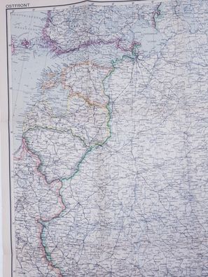 Landkarte Ostfront Maßstab 1: 300 000