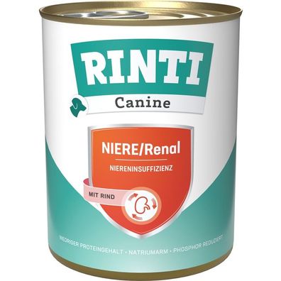 Rinti Dose Canine Niere / Renal Rind 12 x 800g