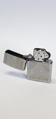 Original Zippo Assassin´s Creed Origin Neu & OVP Sturmfeuerzeug Satin-Chrom-Finish