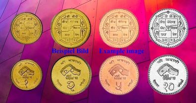 Nepal KMS. 1997 Unc. 4 Münzen 6440#
