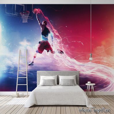 Vlies Fototapete Wandtapete Wandbilder Sport Basketball 3510