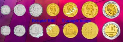 Uruguay KMS. 1994-2008 Unc 7 Münzen 6640#
