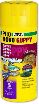JBL ProNovo Guppy Grano S 250ml Futter Granulat für Lebendgebärende