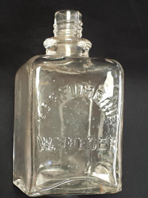 Glasflasche Parfümerie W. Seeger
