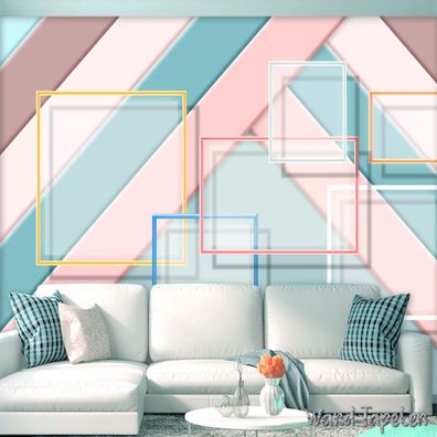 Vlies Fototapete Wandtapete Wandbilder 3D Effekt Stilvolle Geometrische 3543