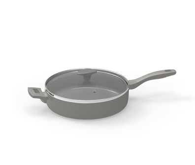 Michelino Alythia Schmorpfanne mit Glasdeckel - 28 cm in Grau
