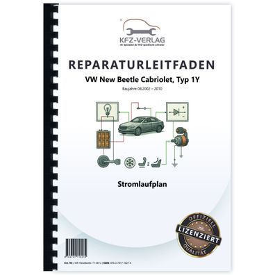 VW New Beetle Cabrio (03-10) Schaltplan Stromlaufplan Verkabelung Elektrik Pläne
