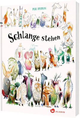 Schlange stehen | Witziges Bilderbuchabenteuer mit großartigen Tieren | Dybvig